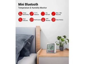 ThermoPro vnútorný digitálny Bluetooth vlhkomer a teplomer TP-357