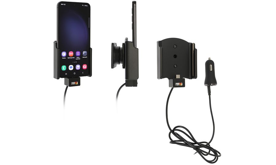 Brodit držiak do auta pre Samsung Galaxy S23, bez puzdra, s CL/USB nabíjaním