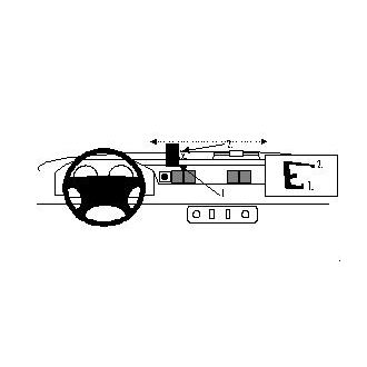 Brodit ProClip montážna konzola pre Land Rover Defender 98-06, na stred
