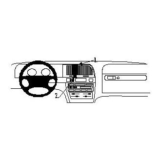 Brodit ProClip montážna konzola pre Citroen Xantia II 98-04, na stred