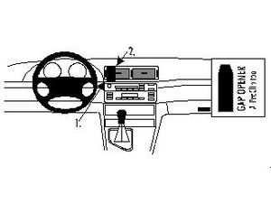 Brodit ProClip montážny držiak pre BMW M3 E46 99-05/Compact 01-07, pre stred