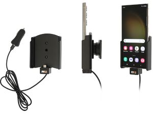 Brodit držiak do auta pre Samsung Galaxy S23 Ultra, bez puzdra, s CL/USB nabíjaním