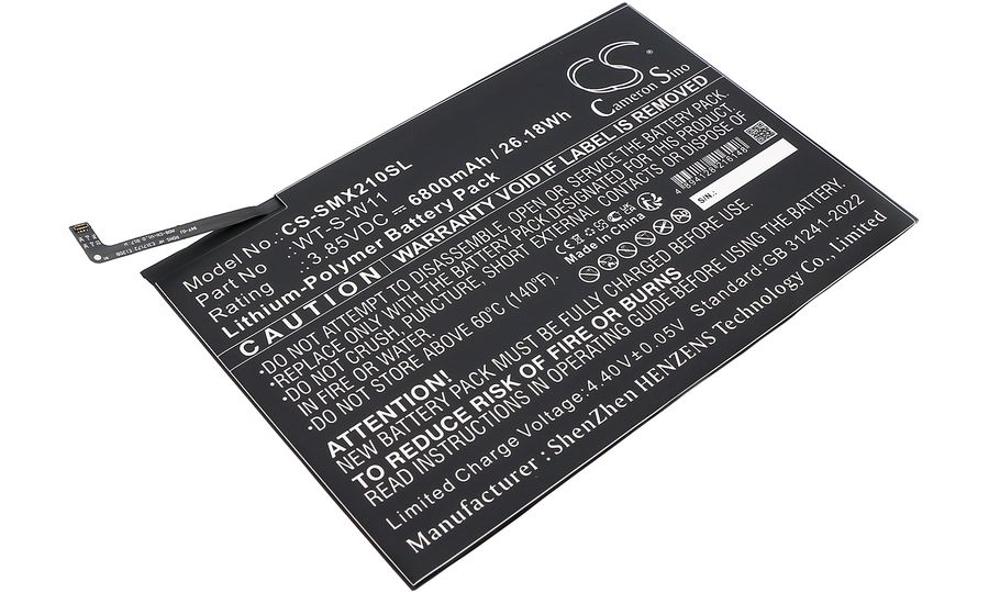 Batéria pre Samsung Galaxy Tab A9+ 5g 11, Sm-X210, Smx210nzaeg a ďalšie, 6800 mAh, Li-Ion