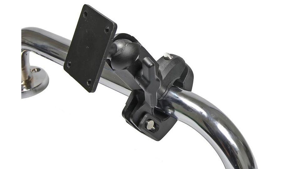 Brodit otočný držiak rúrky so závesom, priemer 22-31 mm, montážna podložka 50x42 mm, predvŕtaný AMPS