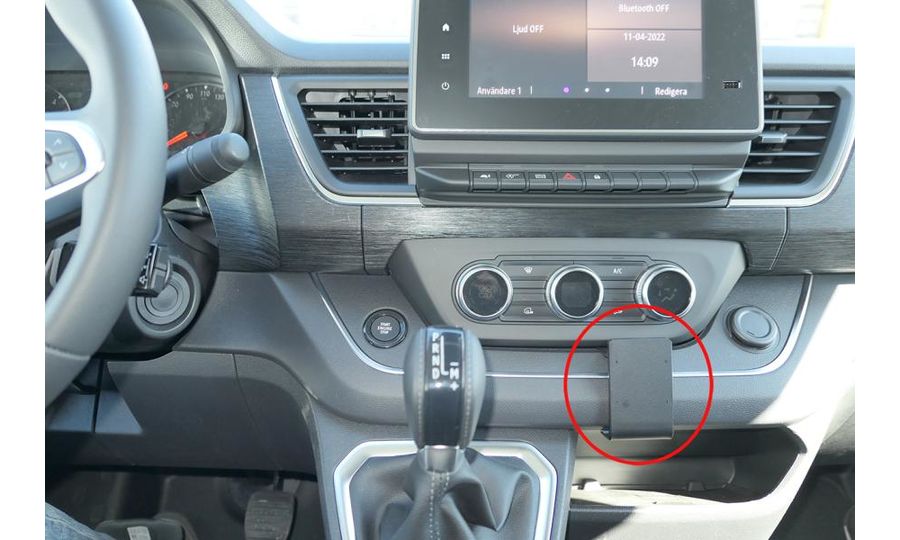 Brodit Montážny držiak ProClip pre Renault Trafic 22-24, stredom nadol