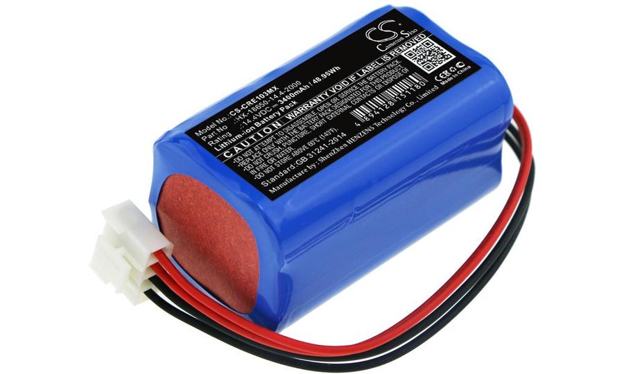 Batéria pre Carewell ECG-1103, ECG-1103B, ECG-110 a ďalšie, 3400 mAh, Li-Ion