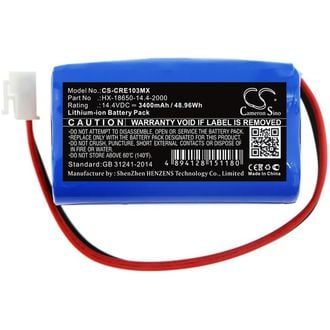 Batéria pre Carewell ECG-1103, ECG-1103B, ECG-110 a ďalšie, 3400 mAh, Li-Ion