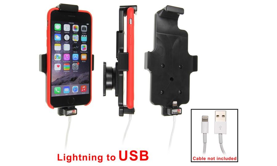 Brodit držiak pre Apple iPhone SE (22/20)/8/7/6S, s ochranou, s priechodkou pre orig. Kábel Lightning