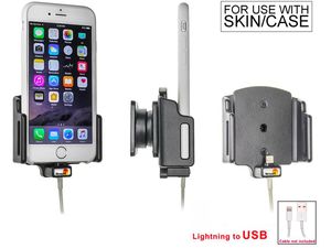 Brodit držiak pre Apple iPhone SE 2020/Xs/X/8/7/6S v puzdre, s priechodkou pre USB-Lightning kábel