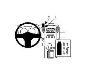 Brodit ProClip montážna konzola pre Nissan King Cab 11-15, Navara 11-15, na stred