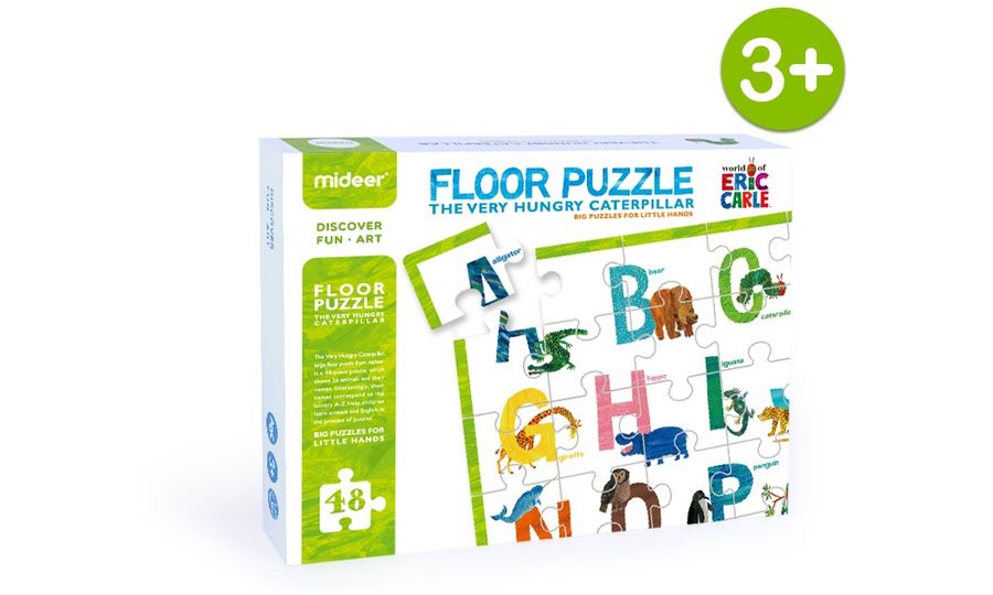 Mideer veľké puzzle na podlahe - anglické zvieratá