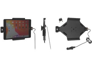Brodit držiak do auta pre Apple iPad 10.2 (7/8/9) bez puzdra, s nabíjaním z CL/USB, zámok