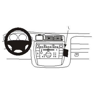 Brodit ProClip montážna konzola pre Opel Omega 00-05, na stred vpravo