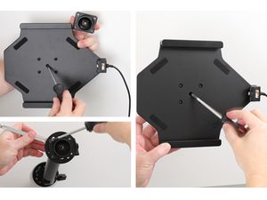 Brodit držiak do auta pre Apple iPad 10,2" (2020/2019) bez puzdra so skrytým nabíjaním