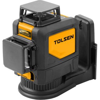 TOLSEN AKU krížový rotačný laser 2x360°, zelený lúč, 30 m