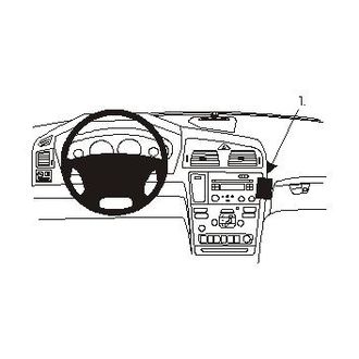 Brodit ProClip montážna konzola pre Volvo S60 00-04 /Volvo V70 (New)/XC70 00-04, na stred vpravo