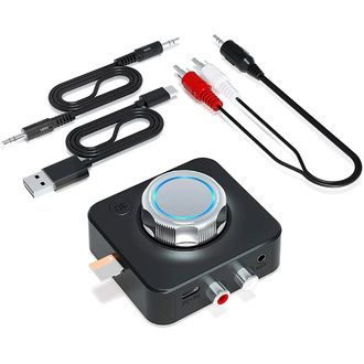 Zvukový prijímač Bluetooth 5.0, pripojenie cez konektory RCA (Cinch) alebo 3,5 mm audio káble