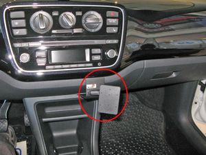 Brodit ProClip montážna konzola pre Škoda Citigo/Volkswagen UP/Seat Mii 15-16, na stred vpravo dole