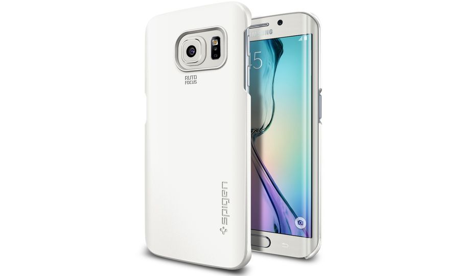 Spigen Thin Fit kryt pre Samsung Galaxy S6 edge, biely