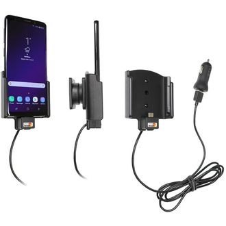 Brodit držiak do auta na Samsung Galaxy S9 bez puzdra, s nabíjaním z cig. zapaľovača/USB