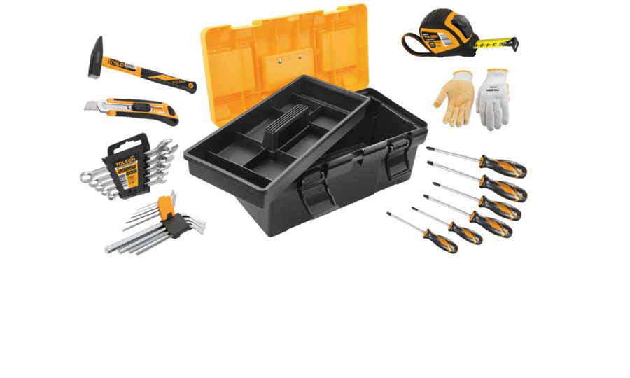 Sada náradia TOLSEN v plastovej škatuli, 26 ks