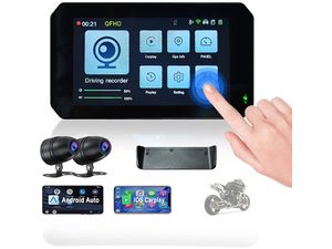 CarPlay Lite C5 SE prídavný displej pre motocykel, GPS, Wireless CarPlay/Android Auto