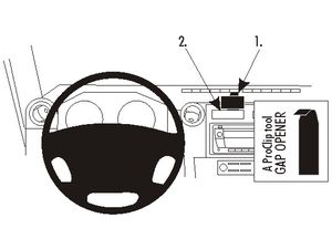 Brodit ProClip montážna konzola pre Toyota LandCruiser 70 08-23, na stred
