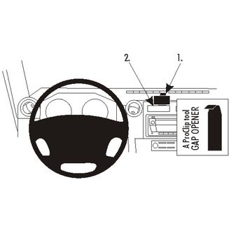 Brodit ProClip montážna konzola pre Toyota LandCruiser 70 08-23, na stred
