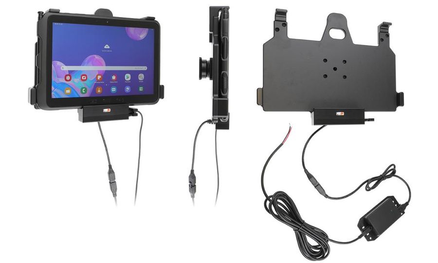 Brodit držiak na Samsung Galaxy Tab Active Pro T540/T545/T547/T547U, so skrytým nabíjaním a USB-A