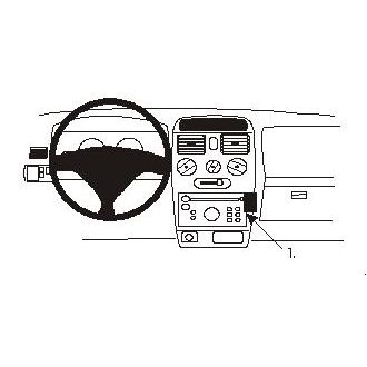 Brodit ProClip montážna konzola pre Opel Agila 00-06, na stred