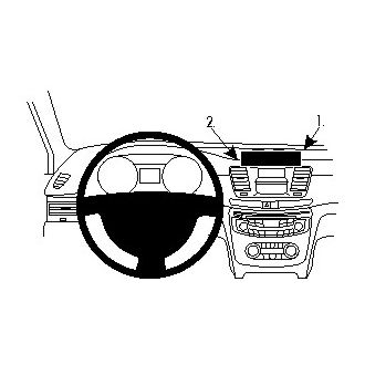Brodit ProClip montážna konzola pre Peugeot 508 11-18, zosilnený, na stred