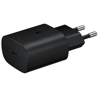 Samsung 25W sieťová rýchlonabíjačka USB-C, bez kábla, ekologické balenie, čierna