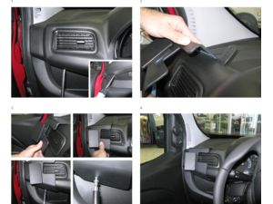 Brodit ProClip montážna konzola pre Fiat Doblo 10-14/Opel Combo 12-18, zosilnený, vľavo na mriežku