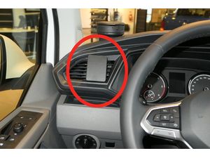 Brodit ProClip pre Volkswagen Caravelle 6.1 21-24/T6.1 Transporter/Pickup 20-24, vľavo na mriežke chladiča