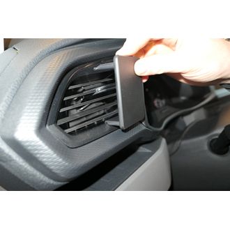 Brodit ProClip pre Volkswagen Caravelle 6.1 21-24/T6.1 Transporter/Pickup 20-24, vľavo na mriežke chladiča