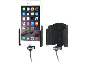 Brodit držiak do auta na iPhone Xs Max/8/7/6s Plus bez puzdra, so skrytým nabíjaním, zamat