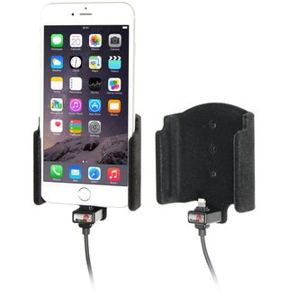 Brodit držiak do auta na iPhone Xs Max/8/7/6s Plus bez puzdra, so skrytým nabíjaním, zamat