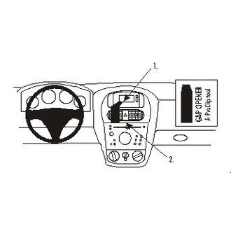 Brodit ProClip montážna konzola pre Opel Corsa 01-06/Combo 02-11, na stred vľavo