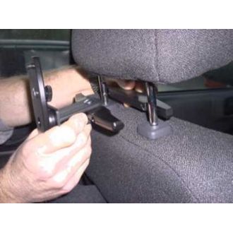Montážny držiak opierky hlavy Brodit pre multimediálne obrazovky, rozteč 123 - 183 mm