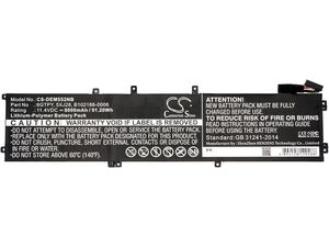 Batéria pre Dell XPS 15 Dell Precision 9560 9570, 8000mAh