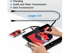 Kresliace monitory UGEE s káblom USB-C