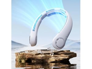 JisuLife Neck Life 4, chladiaci ohrievač krku, 5 rýchlostí, skladacia konštrukcia, 5000 mAh, sivá