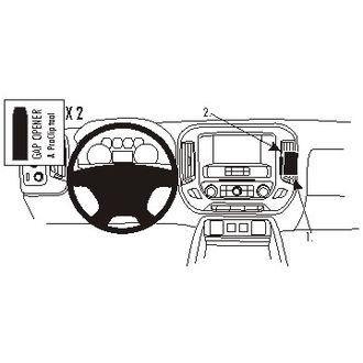 Brodit ProClip montážna konzola pre Chevrolet Silverado 2500/3500 Series 15-18