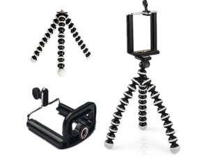 Mobilly Statív s držiakom pre mobilné telefóny, flexibilné nohy, statívový závit (napr. GorillaPod)