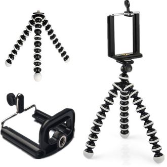 Mobilly Statív s držiakom pre mobilné telefóny, flexibilné nohy, statívový závit (napr. GorillaPod)
