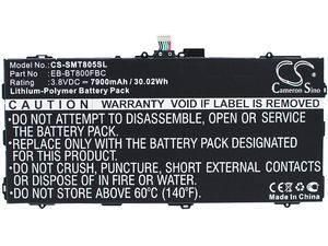 Batérie pre Samsung Galaxy Tab S 10.5 (ekv. EB-BT800FBE), 7900mAh