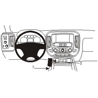 Brodit ProClip pre Chevrolet Silverado/GMC Sierra 1500 14-18/2500/3500 15-19, na stred vľavo dole