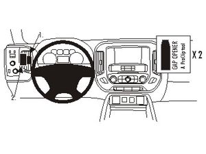 Brodit ProClip montážna konzola pre Chevrolet Silverado 2500/3500 Series 15-18