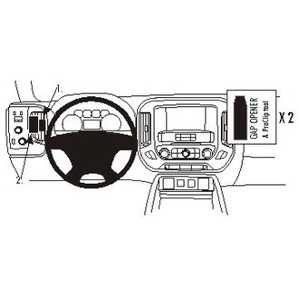 Brodit ProClip montážna konzola pre Chevrolet Silverado 2500/3500 Series 15-18