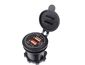 Mobilly Vodotesná vstavaná nabíjačka / zásuvka na motorku, 2x USB, QuickCharge 3.0